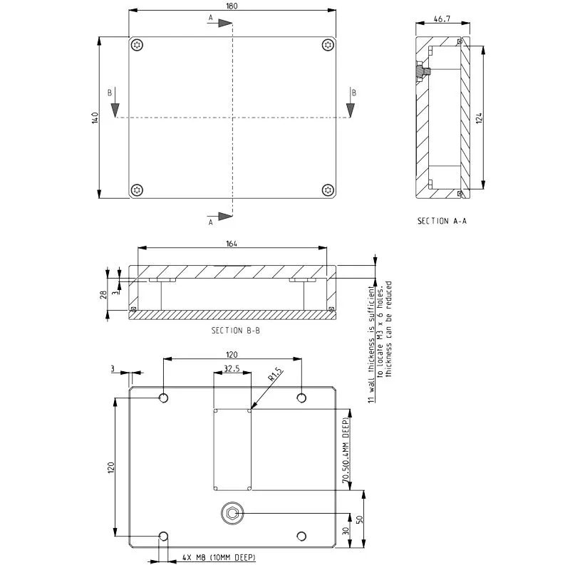 D1002751 rugged casing dimensions